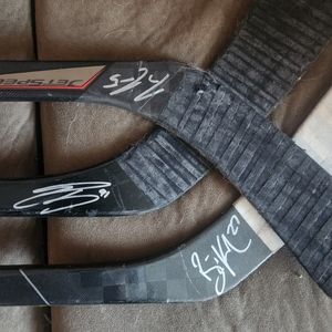 Signed Evander Kane...Cody Ceci....Brett Kulak. Game used.
